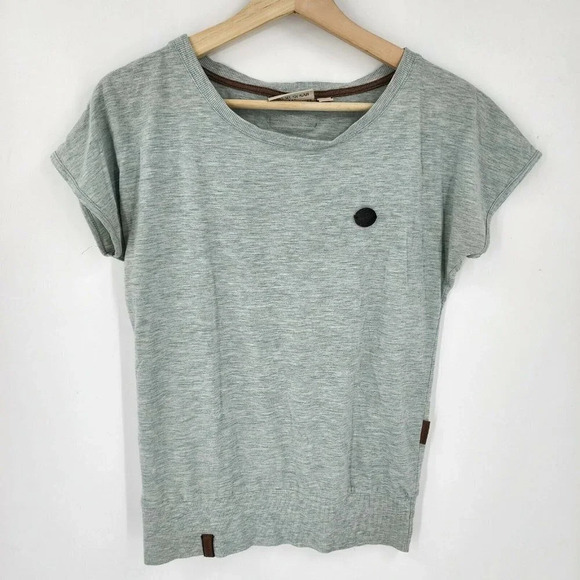 Naketano Women's‎ Brave New World Boat Neck Knit Short Sleeve Shirt Size Small - Picture 1 of 10
